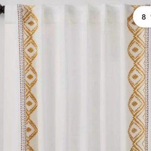 Opalhouse Yellow and Grey Curtain Panel